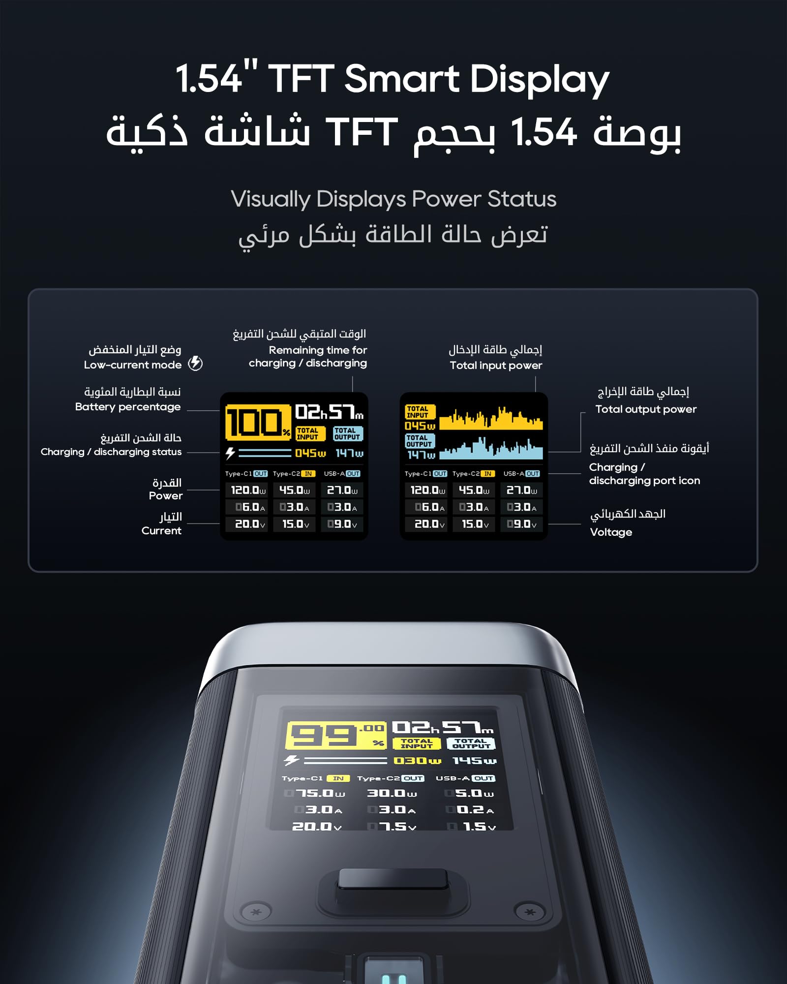 بنك طاقة بطارية ليثيوم أيون من كوتيك بسعة 25000 مللي أمبير، مناسب للهواتف المحمولة وأجهزة الكمبيوتر المحمولة.