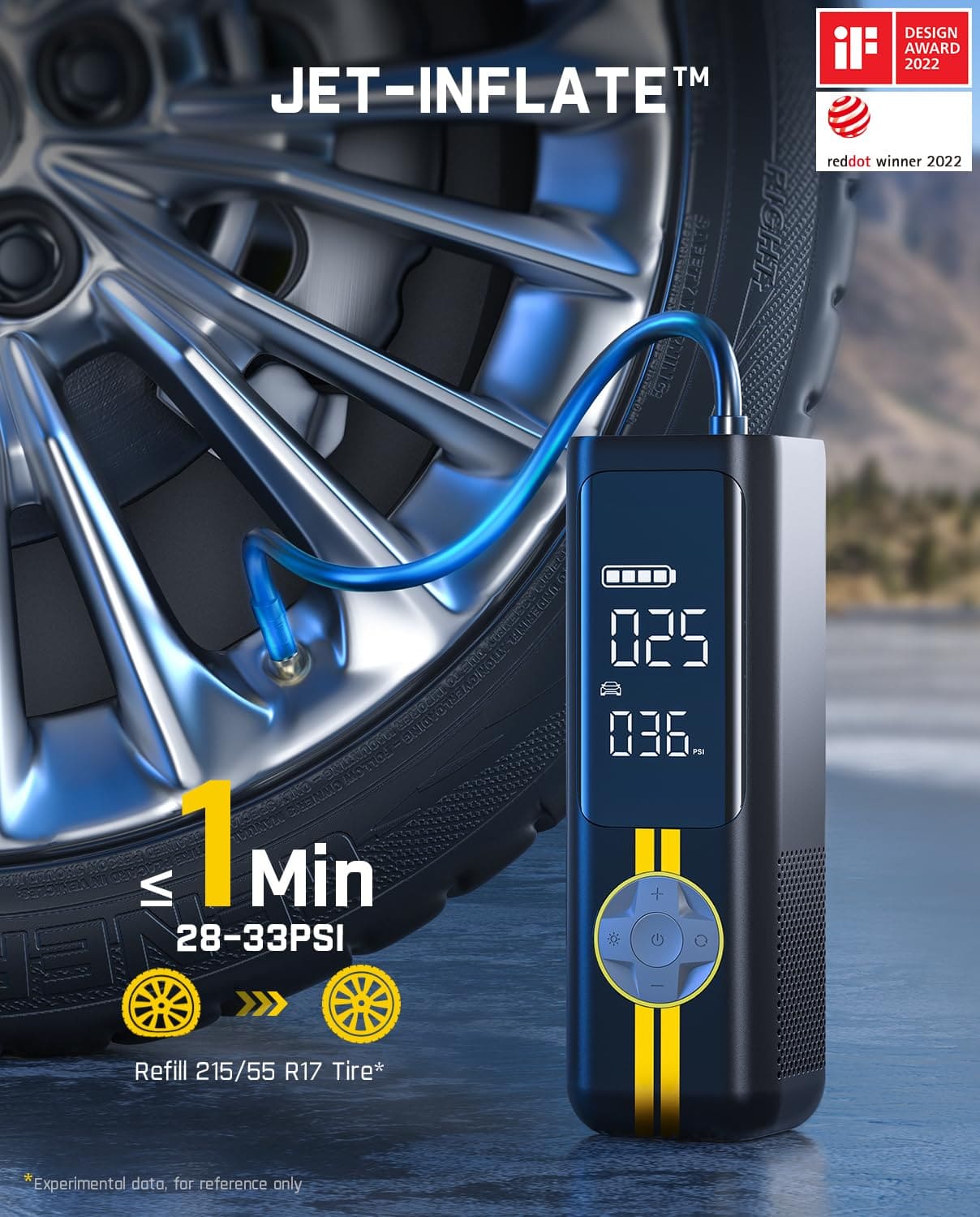 منفاخ إطارات فانتيك X8 APEX، ضاغط هواء محمول