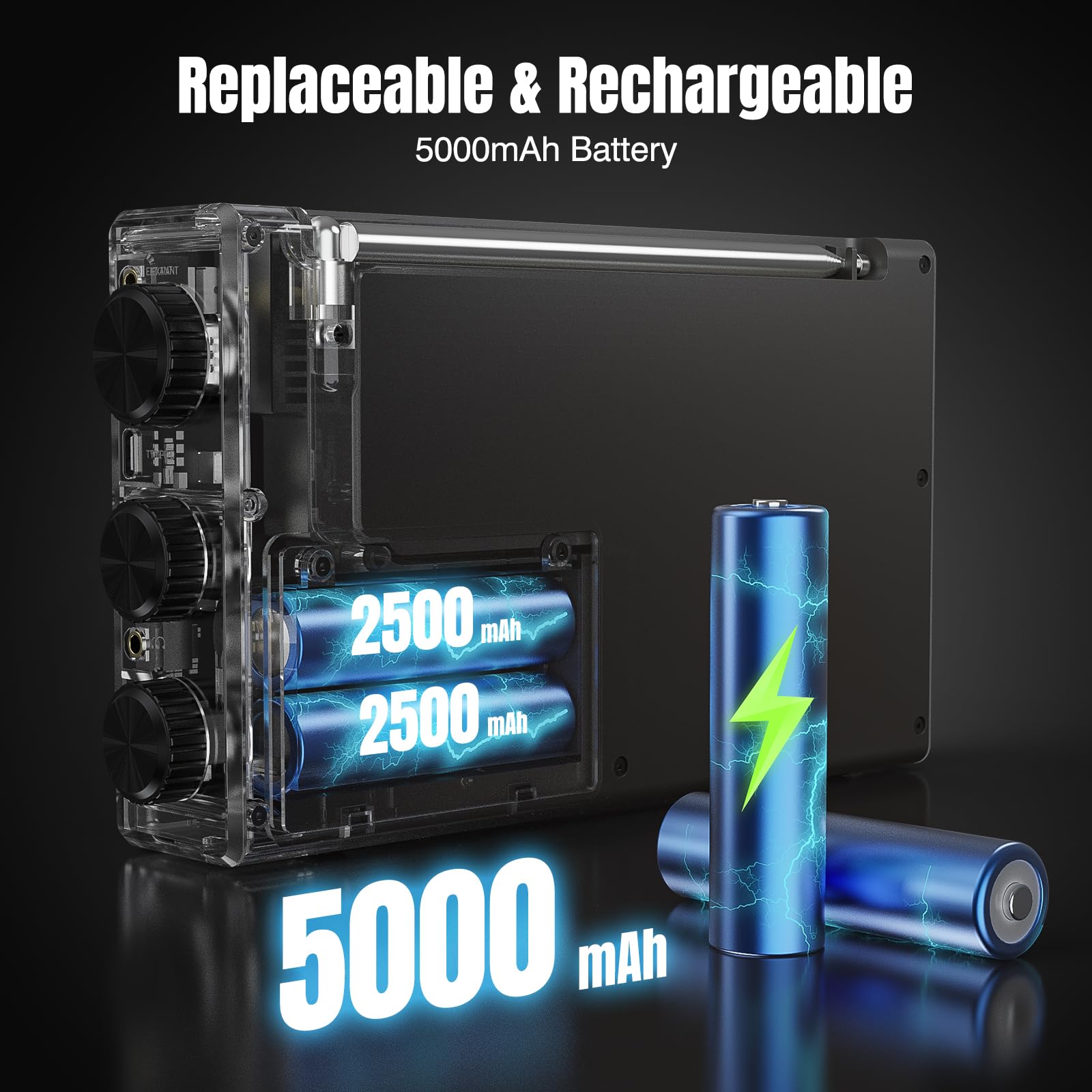 راديو Tecsun PL-990 الرقمي متعدد النطاقات (AM/FM، الموجات القصيرة والطويلة) راديو Tecsun PL-990 الرقمي متعدد النطاقات (AM/FM، الموجات القصيرة والطويلة)