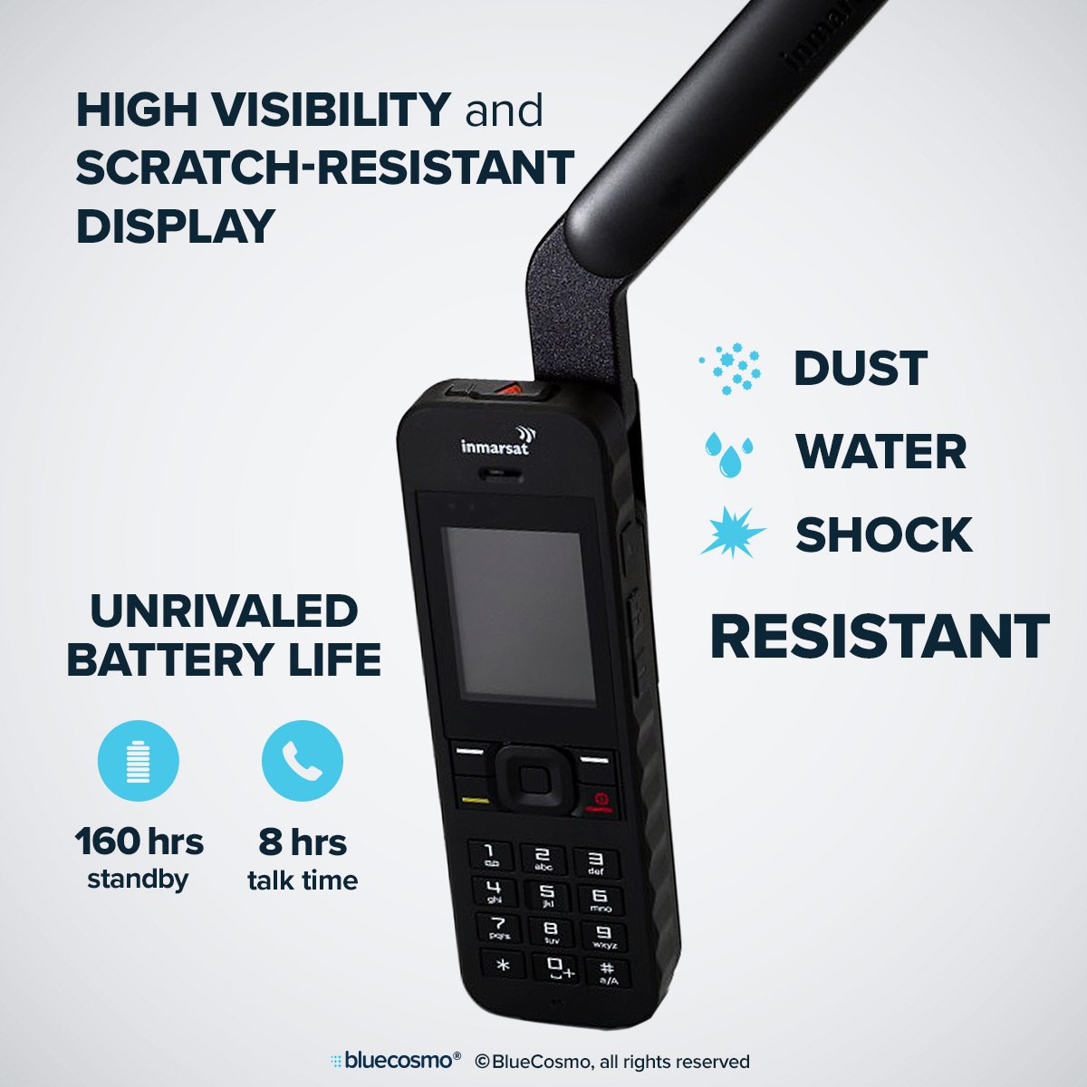طقم هاتف الأقمار الصناعية IsatPhone 2.1 طقم هاتف الأقمار الصناعية IsatPhone 2.1
