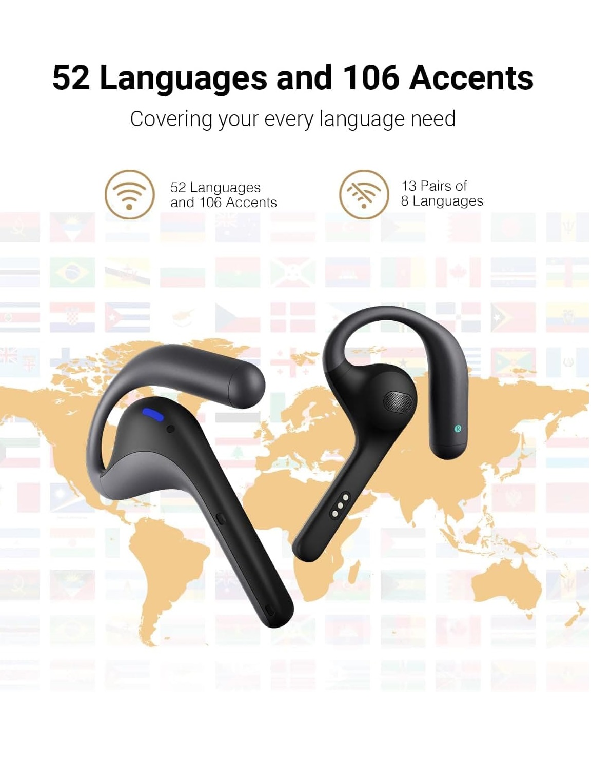 سماعات أذن Timekettle W4 Pro بتقنية الترجمة الذكية