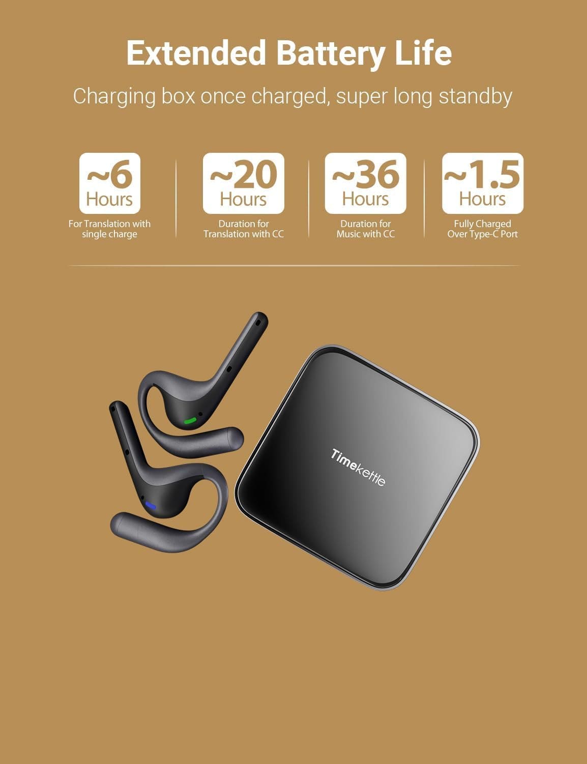 سماعات أذن Timekettle W4 Pro بتقنية الترجمة الذكية