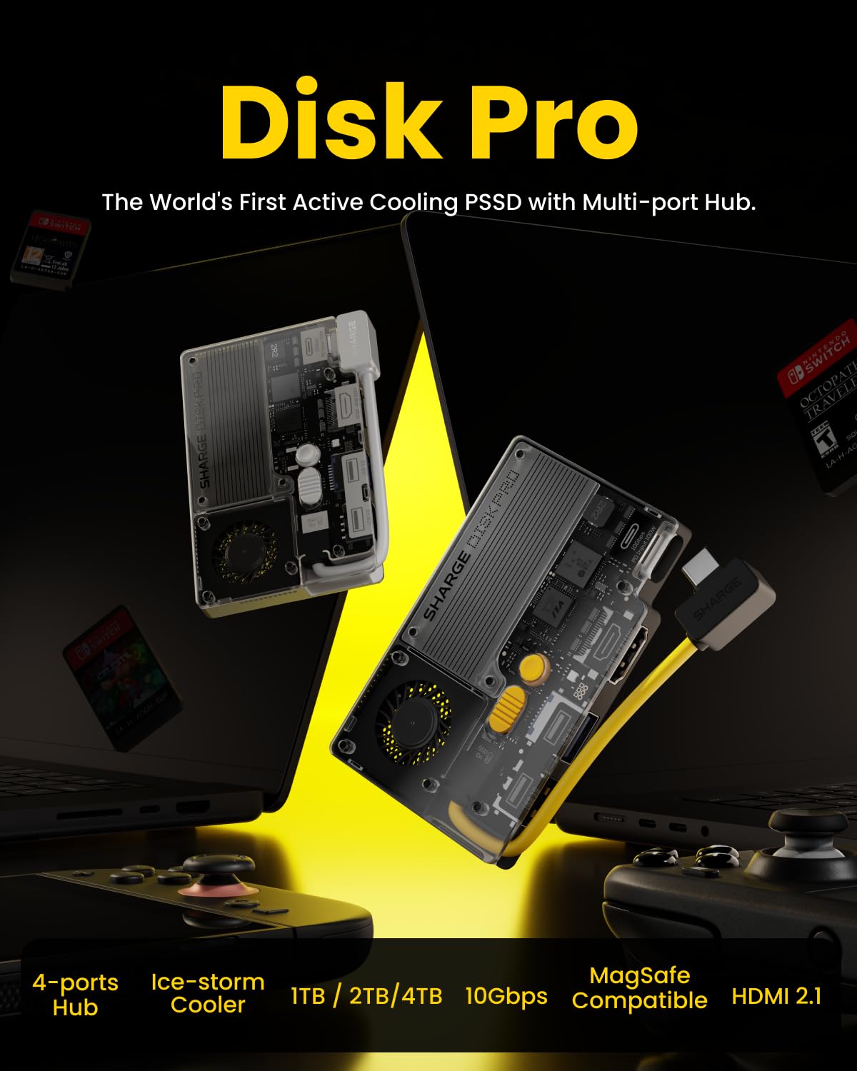 SHARGE Disk Pro 1TB Portable Solid-State Drive