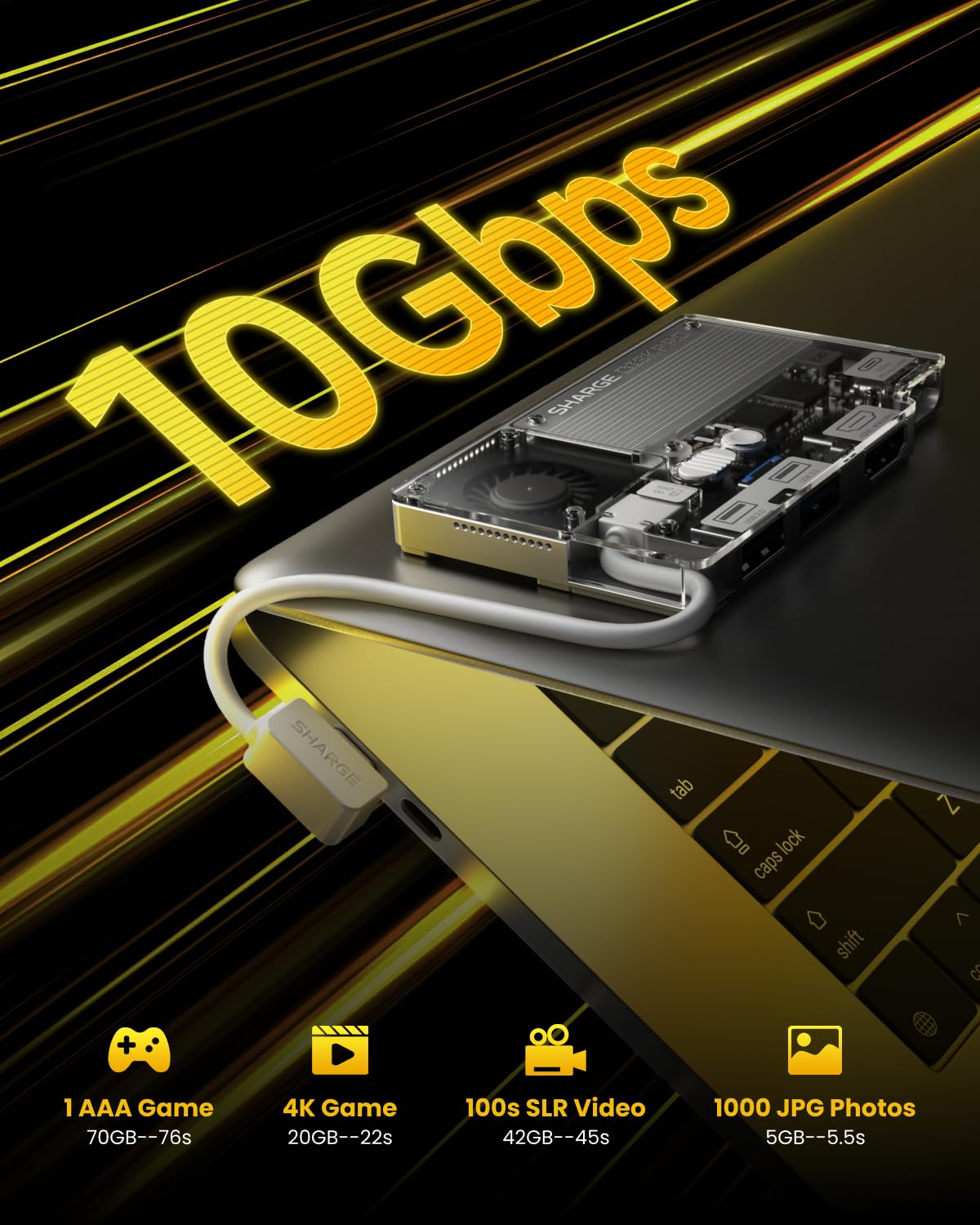 SHARGE Disk Pro 1TB Portable Solid-State Drive