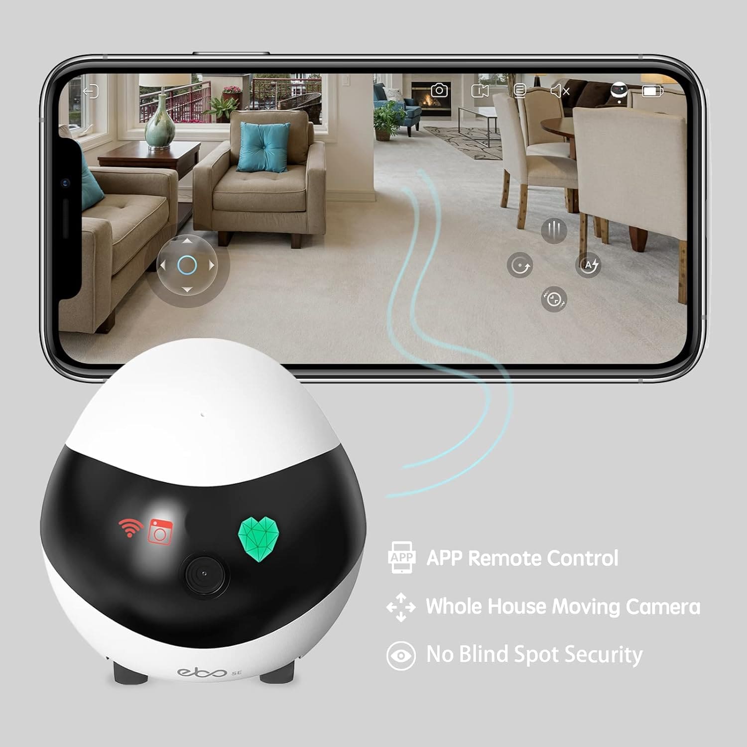 Enabot EBO SE FamilyBot روبوت الكاميرا المنزلية